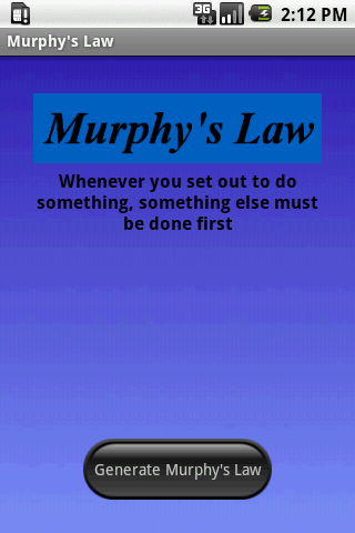Murphy’s Law Android Entertainment