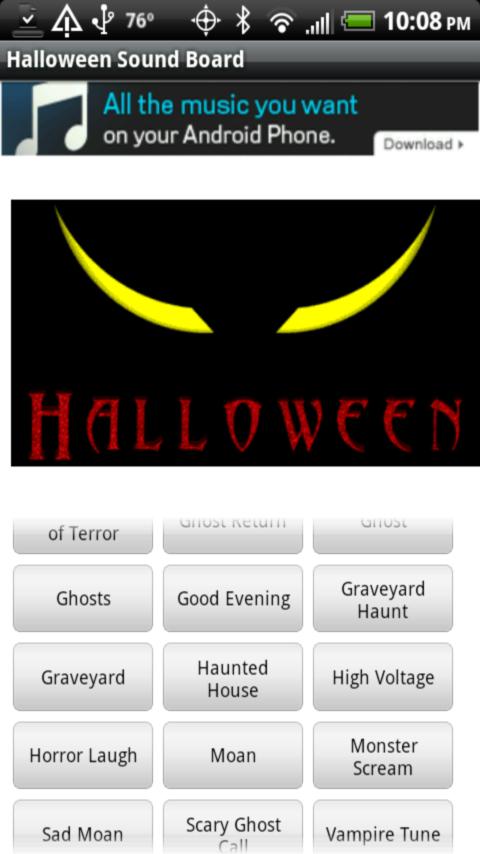Halloween Sound Board Android Entertainment