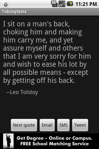 Tolstoyisms Android Entertainment