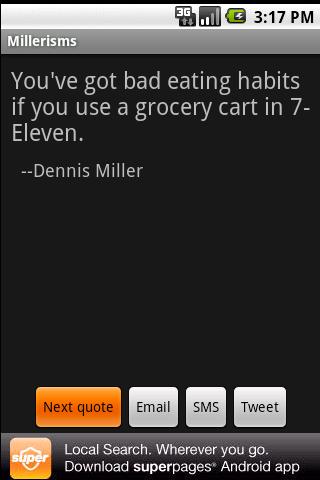 Millerisms Android Entertainment
