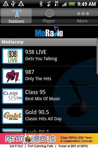 MeRadio Android Entertainment