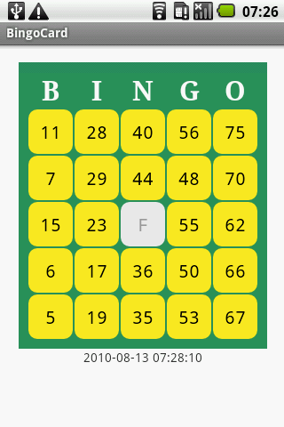 BingoCard Android Entertainment