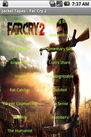 Jackal Tapes – Far Cry 2 Android Entertainment