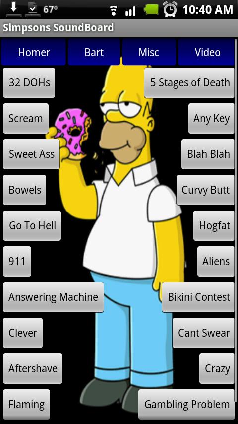 Simpsons SoundBoard Android Entertainment