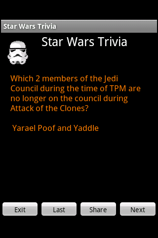 Impossible Star Wars Trivia Android Entertainment