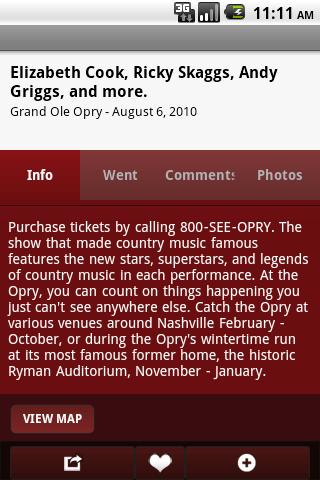 Grand Ole Opry Android Entertainment