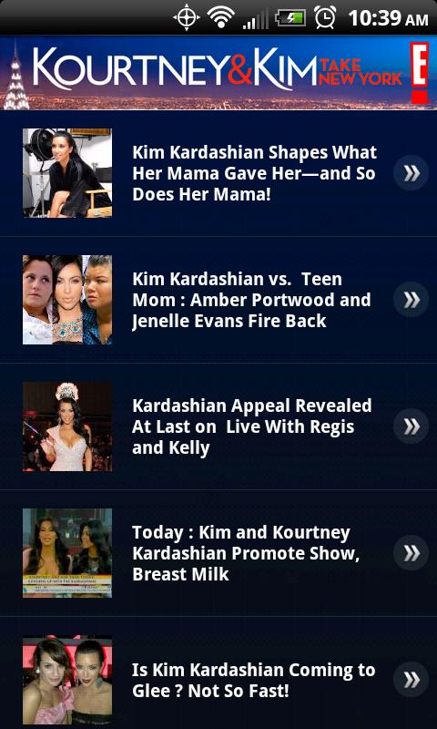 Keeping Up w/ the Kardashians Android Entertainment