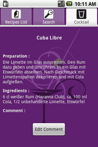 Cocktail Recipes Android Entertainment