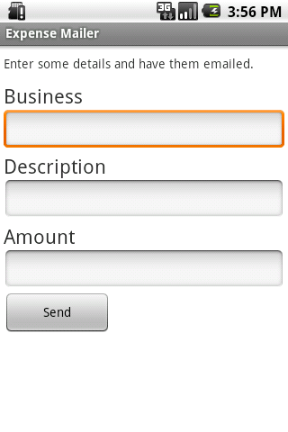 Expense Mailer Android Finance