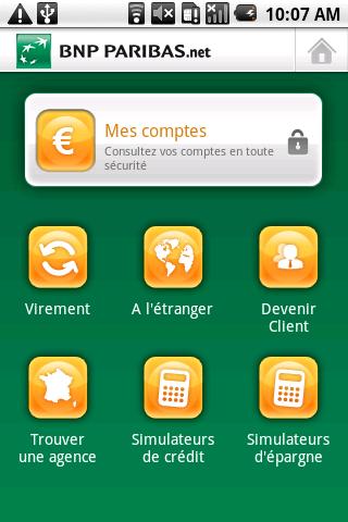 Mes Comptes BNP Paribas Android Finance