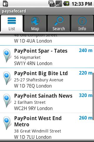 paysafecard store locator Android Finance