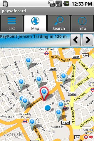 paysafecard store locator Android Finance