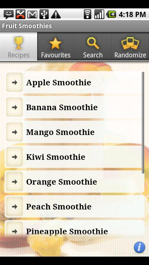 Fruit Smoothies