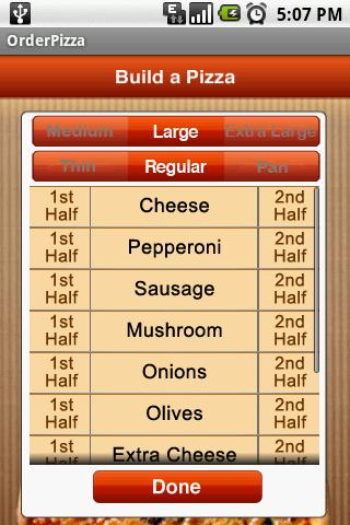 Order PIzza Android Lifestyle