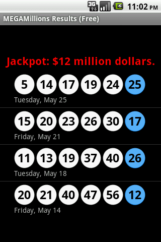 MEGAMillions Results (Free) Android Lifestyle