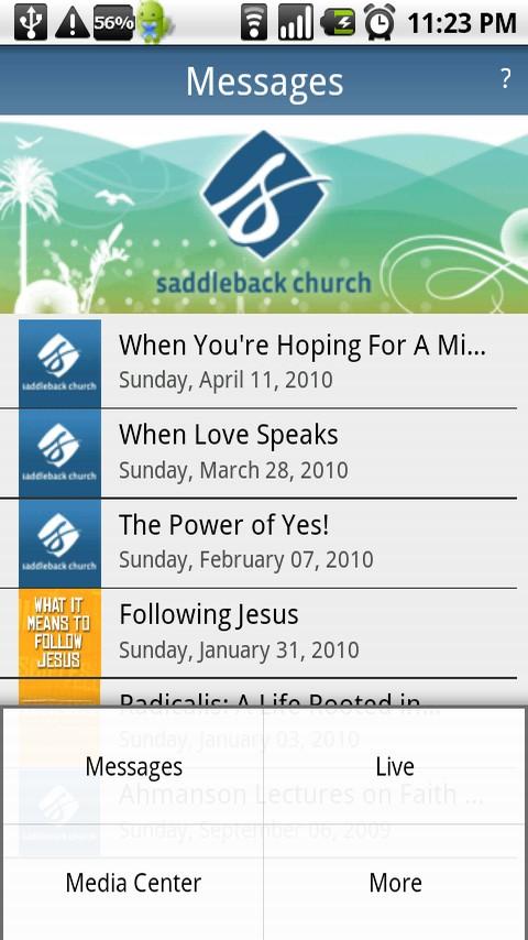 Saddleback Church Android Lifestyle