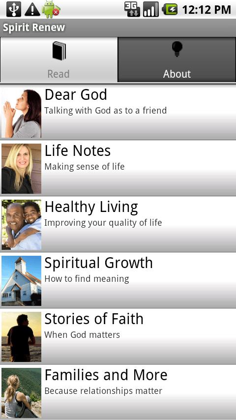 SpiritRenew Android Lifestyle