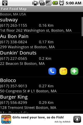 Fast Food Map Android Lifestyle