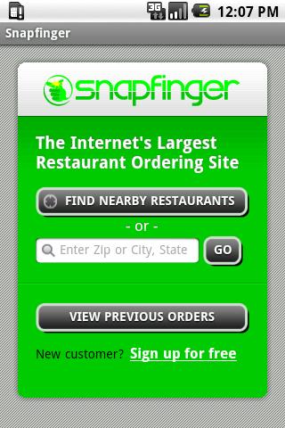 Snapfinger – Online Ordering Android Lifestyle