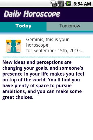 Gemini Daily Horoscope Android Lifestyle