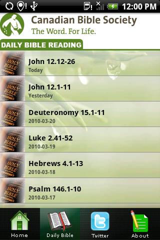 Canadian Bible Society Android Lifestyle