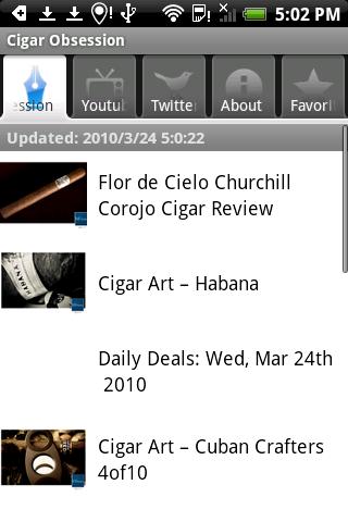 CigarObsession Android Lifestyle