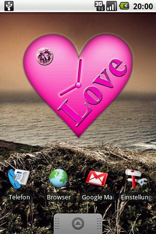 Heart Clock Widget