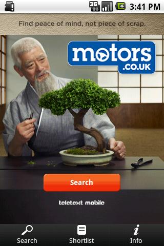 Motors.co.uk car search Android Lifestyle