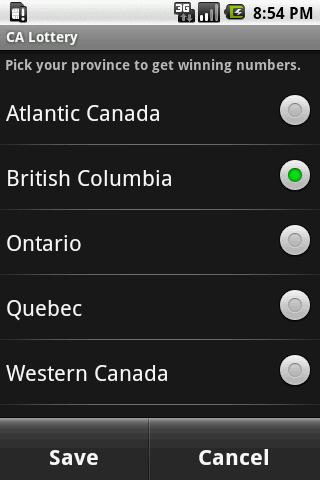 CA Lottery Android Lifestyle