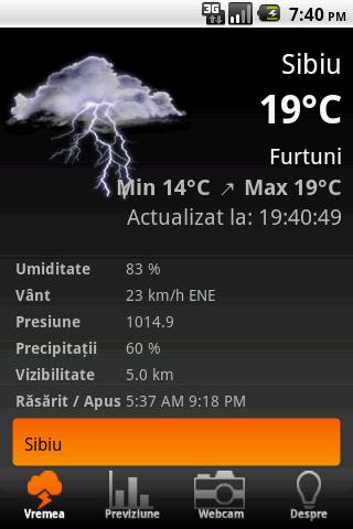 Romanian weather Android News & Weather