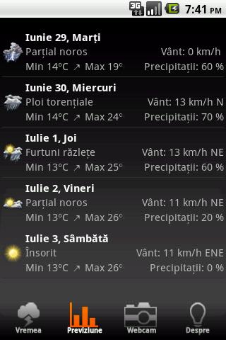 Romanian weather Android News & Weather