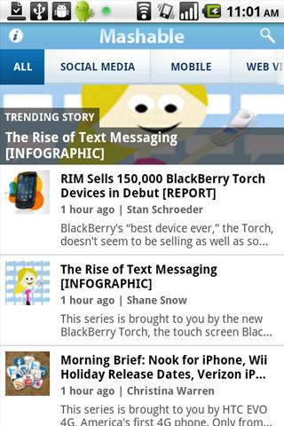 Mashable! Android News & Magazines