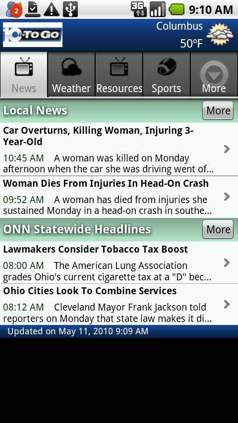 WBNS-10TV- 10TVTOGO Android News & Weather