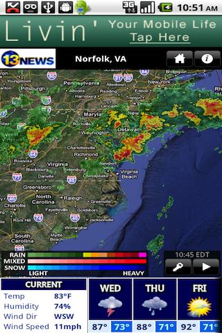 WVEC Radar Android Weather