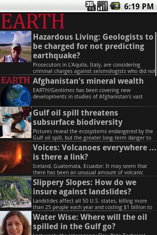 EARTH Magazine Android News & Weather