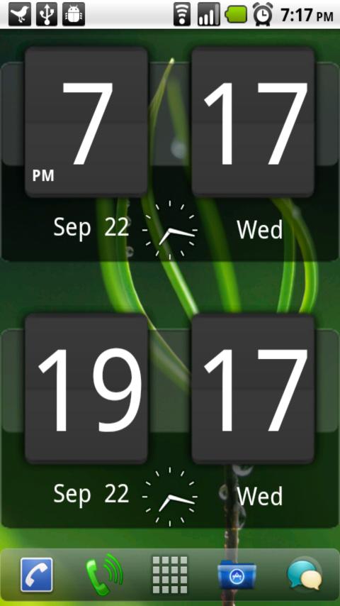 Sense Analog Clock Widget Dark Android News & Magazines