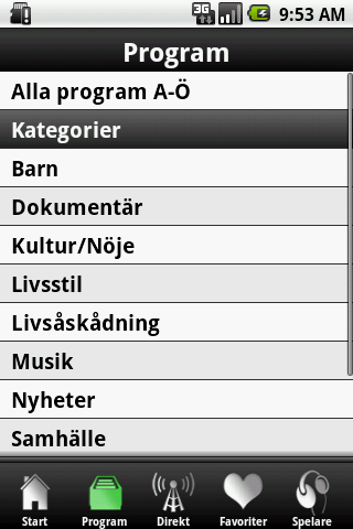 Sveriges Radio Play Android News & Weather