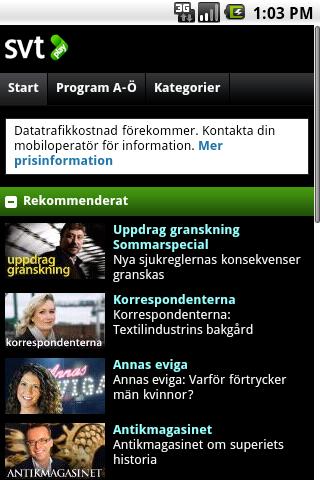 SVT Play Android News & Weather
