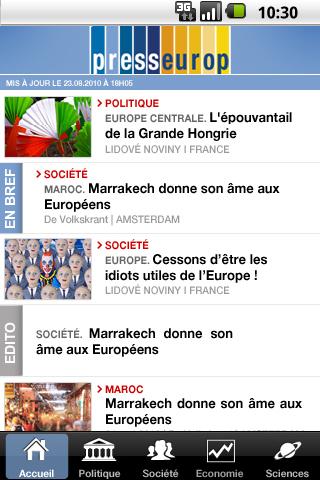 Presseurop, all the European Android News & Magazines