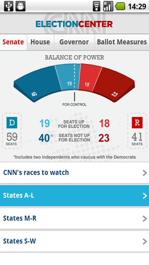 CNN Elections Center Android News & Weather