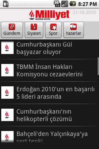 Milliyet Haber Android News & Weather