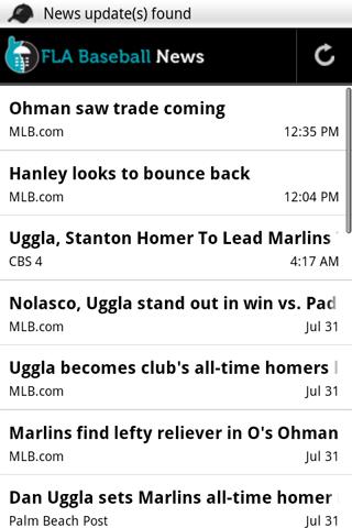 FLA Baseball News Android Sports