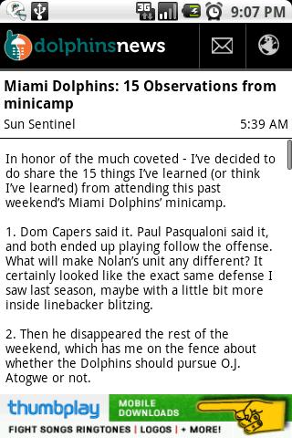 Dolphins News Android Sports