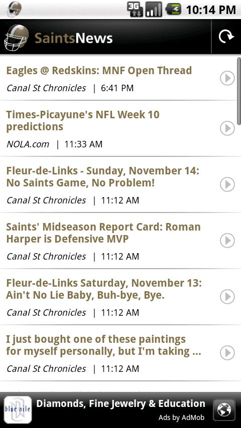 Saints News Android Sports