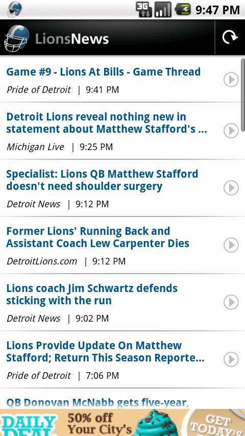 Lions News Android Sports