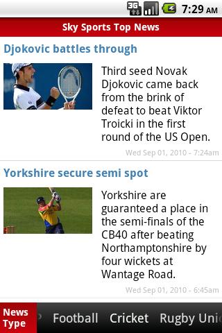 UK Sports News sky