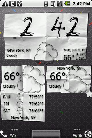 Paper Weather Icons Android Themes