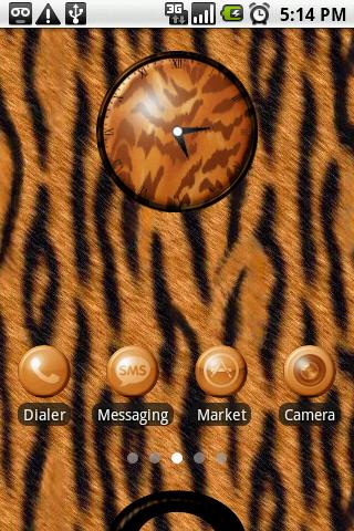 Tiger Print Theme Android Themes