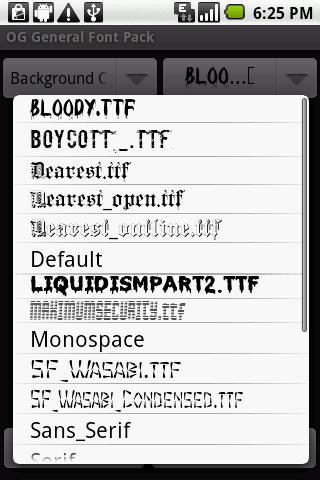 OG General Font Pack Android Themes
