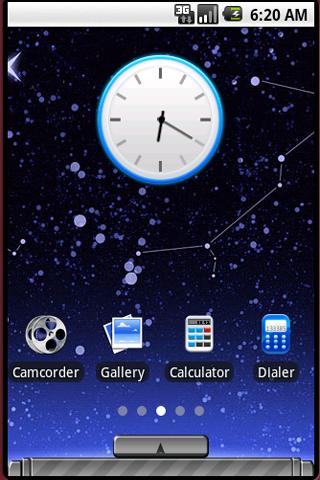 aHome Theme:Blue of Technology Android Themes